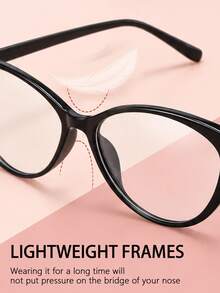 Cat Eye Frame Blue Light Blocking Glasses, Filters Screen Blue Light, Comes With Glasses Case, Suitable For Office And Study, Fashion Accessory Choice - Glasses [Cat-eye Frames] - View 10