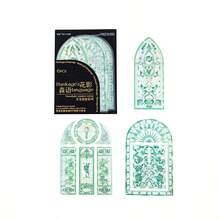Moonlight Window Series PET 3D Holographic Sticker Pack, Vintage Window Ice Crystal Scrapbooking Material Stickers, DIY Decorative Stickers - Multicolor - View 12