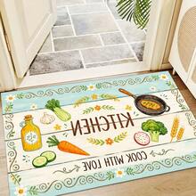 Printed Long Runner Rug, Indoor Home Decor, Kitchen Runner, Entryway Doormat, Hallway Entrance Decor, Bedroom Bedside Rug, Living Room Rug, Laundry Room Rug, Bathroom Mat, Suitable For Apartment, Dorm And Home Daily Decor - Multicolor - View 5