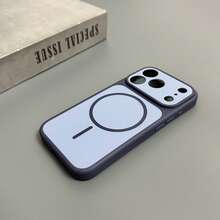 Casing Magnetik Warna Cerah Mewah Kompatibel dengan iPhone 18 Pro Max 18 Pro, dengan Pengisian Daya Nirkabel Magnetik dan Pelindung Layar, Casing Ponsel Kompatibel dengan iPhone 16 Pro Max 17 Pro Max 16 Plus 17 12 11 15 14 13 - Royal Blue - View 10