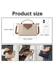 Mini Dumpling Handbag Lightweight Crossbody Bag Versatile Small Daily Bag, Nylon / Oxford Cloth, Lightweight, Waterproof, Durable, Top Zipper + Flap Snap Button, Perfect For Short Trips, Grocery Shopping, Coffee Dates, Commuting - Multicolor - View 5