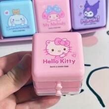 Hasbro [Authorized]Sanrio Desktop Drawer Storage Box, Sanrio Jewelry Organizer Box, Cute Gift Box, Creative Cartoon Design Suitable For Pens, Erasers, Rulers And Accessories With Cute Character Illustrations, Portable Storage | Playful Desk Accessories | Decorative Storage, Fun Office Supplies, Home Storage Desk And Drawer Organizer - One Size - View 6