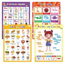 Lachilly 10 buah Poster Pembelajaran Bahasa Spanyol, Perlengkapan Pendidikan Prasekolah Taman Kanak-kanak, Dekorasi Papan Buletin Kelas, Poster A4, Materi Pembelajaran Bahasa Spanyol - MultiWarna - View 11