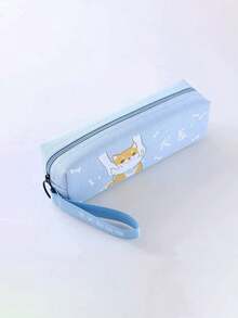 1pc Cute Ribbon Canvas Pencil Case, Large Capacity Pencil Pouch For Ages 3+, Kindergarten, Elementary Kids, Girls & School Supplies - Multicolor - View 10