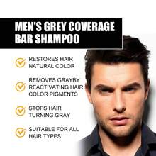 East Moon Jabón de champú para hombre, limpieza capilar, nutrición, hidratación, cuidado para cabello negro y brillante, jabón de champú para hombre - predeterminado - Ver 3