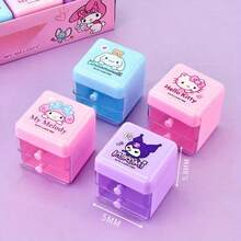 Hasbro [Authorized]Sanrio Desktop Drawer Storage Box, Sanrio Jewelry Organizer Box, Cute Gift Box, Creative Cartoon Design Suitable For Pens, Erasers, Rulers And Accessories With Cute Character Illustrations, Portable Storage | Playful Desk Accessories | Decorative Storage, Fun Office Supplies, Home Storage Desk And Drawer Organizer - One Size - View 3