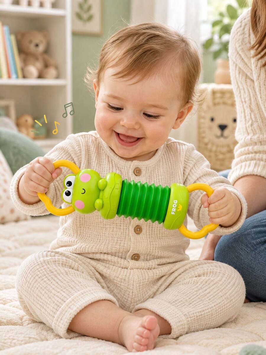 Đồ chơi đàn accordion cầm tay hoạt hình vui nhộn, đồ chơi âm nhạc động vật dễ thương cho trẻ tập đi, giúp tăng cường khả năng cầm nắm của bé, quà tặng sinh nhật, quà tặng lễ hội - Nhiều màu - Xem 1