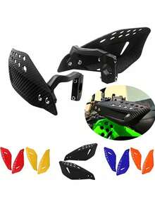 1PC Universal Cross‑Country Motorcycle Hand Guard Practical Motorcycle Hand Protector Accessory For Off Road Riding Effective Hand Shield Block Wind Sand And Debris Lightweight Hand Guard Fit For Cross‑Country Motorcycle Protective Handbar Accessory - Multicolor - View 2