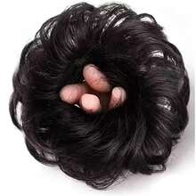 1pc Natural Seamless High Ponytail Hair Extension Band Wrap Convenient Hair Styling - Multicolor - View 10