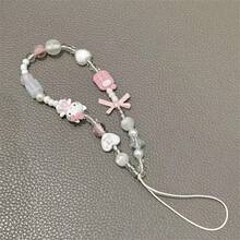 Hasbro 1PC Sanrio Hello Kitty Cartoon Mobile Phone Chain. Beaded Mobile Phone Pendants, Mobile Phone Lanyards, Mobile Phone Jewelry, Mobile Phone Accessories, Bag/Backpack Jewelry, Party Favors - One Size - View 2