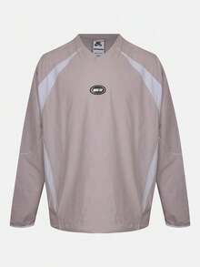 Nike Men's AS U NK SB SWITCH WOVEN TOP Long Sleeve T-Shirt Knit Collarless Long TIQ6264-022 - Dusty Purple - View 1