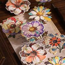 10 Sheets/Bag Sticker Pack Vintage Atmosphere Series Retro Distressed Collage Hard Card Stickers, Scrapbook Supplies Notebook Accessories, For Decorating Cards Photo Frames Computer Phone Case Water Bottle Magazine Stationery Box Luggage, Desktop Decoration Stickers - Sticker - View 1