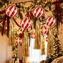 9pcs Christmas Hanging Decoration Balloon Set, Perfect For Christmas Parties, Porch Decorations, And Indoor Or Outdoor Decor - View 2