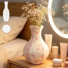 2pcs Vase Sewing Templates, DIY Multi-Style Matching Vase Pattern Quilting Stencils, Handmade Unique Vase Craft Tools, Exquisitely Designed Quilted Vase Templates, Durable PET Sewing Templates Suitable For Both Beginners And Professionals - Classic - View 2