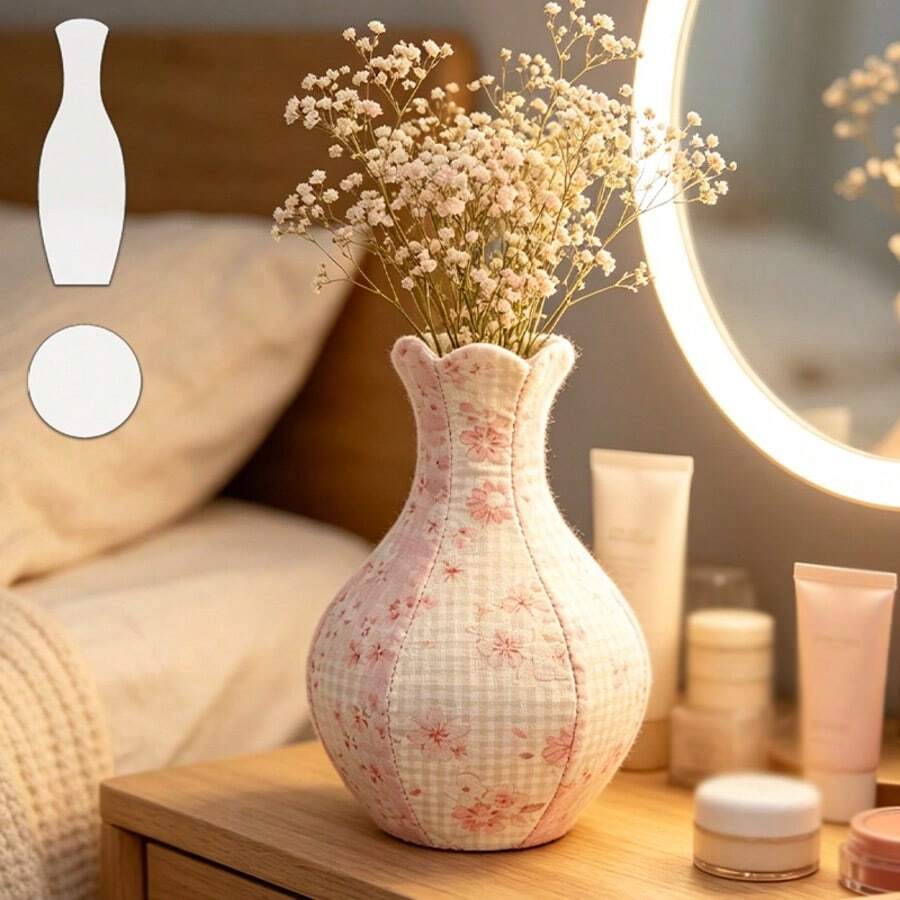 2pcs Vase Sewing Templates, DIY Multi-Style Matching Vase Pattern Quilting Stencils, Handmade Unique Vase Craft Tools, Exquisitely Designed Quilted Vase Templates, Durable PET Sewing Templates Suitable For Both Beginners And Professionals