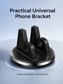 Universal 360° Rotatable ABS Dashboard Phone Holder, Anti-Slip Car Phone Mount, Car GPS Navigation Accessory, Adjustable Car Phone Holder, Suitable For Car Electronic Devices, All Season Use - A - View 8