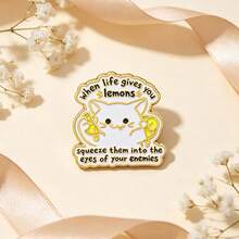 Enamel Lapel Pin Badge Brooches, Fashion Metal Decorative Pins For Backpack Bag Jacket Clothing, Perfect Gift For Men Women Best Friends - Multicolor - View 6