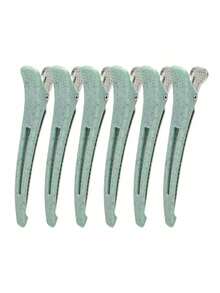6pcs Professional Hair Clips Set, Non-Slip Crocodile Clips For Hair Salon, Home Hair Styling, DIY Sectioning Clips - Multicolor - View 9