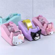 Hasbro 1pc Sanrio Hello Kitty Candy Color Tape Dispenser Cute Cartoon Tape Cutter Tape Holder ABS Material For Daily Use - One Size - View 4