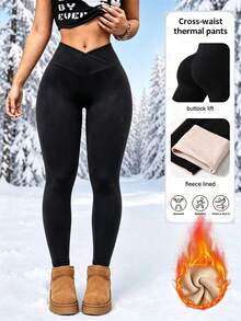 Women Leggings - Black - View 1