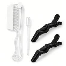 Professional Scalp Care Set 3pcs, Scalp Care Tool, Sectioned Application, Even Care & Scalp Massage Multi-Function Design, Suitable For Hair Care Essence, Treatment Liquid & Pre-Wash Scalp Care, Essential Oil-Free - Multicolor - View 10