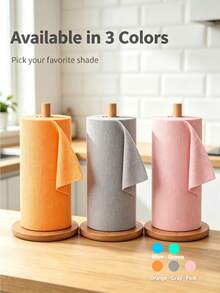 Roll-Up Tear-Off Microfiber Cleaning Cloth, 20x20cm Thick Soft Super Absorbent Reusable Washable Towel, Quick Tear-Off Cloth, Suitable For Kitchen, Car, Home, Glass, Countertop, Cozy Autumn Stress Relief Self-Care Cleaning Essential - Disposable Towel - View 1