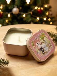 Tulip Cute Rabbit Tin Can Aromatherapy Candle Indoor Smokeless High Beauty Birthday Gift Companion Gift Interior Set Gift(Without Flowers) - Multi Scents - View 8