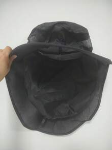 1pc Detachable Face Mask Breathable Windproof Outdoor Sun Hat, 360° Full Coverage Sun Protection, Unisex, Suitable For Hiking, Gardening, Camping, Patio, Travel, Farm, Cycling, Fishing Outdoor Hat Essential Accessory - A - View 14
