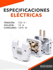 black & decker Adapters & Multi-Outlets - US A Type Plug(110-127V) - View 8