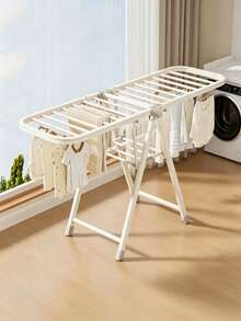 X-Shaped Folding Clothes Drying Rack, Multi-Layer Drying Bars, Stable Load-Bearing, For Balcony Drying, Indoor Towel Drying, Home Clothes Air-Drying & Household Storage - Multicolor - View 6