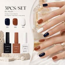 3pcs 15ml Gel Nail Polish Set, Matching Color Bottles, Glossy 3 Color Gel For Women, DIY Nail Art & Home Manicure, Spring Summer Fall Winter Nails, All-Season Nail Color Collection For Daily Use, At-Home Manicure And Nail Styling - Multicolor - View 34