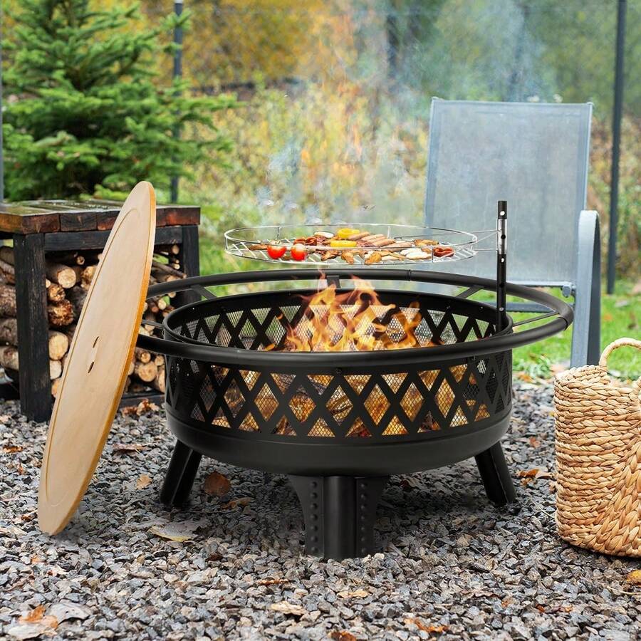 Outdoor Wood Burning Stove - 38 Inches - View 1