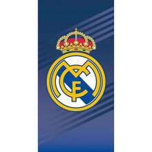 Real Madrid CF Crest Beach Towel - Blue - View 1