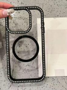 智慧型手機保護殼 Apple 手機殼 粉色時尚高端奢華 鑲鑽框架 閃亮創意設計 3D 立體個性化 透明全包防摔手機殼 相容 iPhone 15/15 Pro Max/15 Pro/15 Plus/11/12/13/14/16 Pro Max/XS/XR/11 Pro/11 Pro Max/12 Pro/12 Pro Max/13 Pro/13 Pro Max/7 Plus/14 Pro/14 Pro Max/14 Plus/16 Pro/16 Plus/7 Plus/8 Plus/8/SE2 - 黑色 - 查看 9