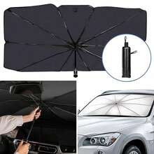 Foldable Car Windshield Sunshade, Heat Insulation & UV Protection Windshield Cover, Titanium Silver, Suitable For SUV, Truck, Van And Off-Road Vehicle, Protects Car Interior And Accessories, Car Accessories - A - View 4