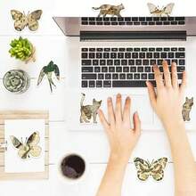 SCXXBSW 50pcs Vintage Botanical Style Planner Stickers, Retro Butterfly Floral Old Music Sheet Aesthetic Stickers, Waterproof Self-Adhesive Stickers, Suitable For Journals, Notebooks, Photo Albums, DIY Crafts Decoration - Multicolor - View 7