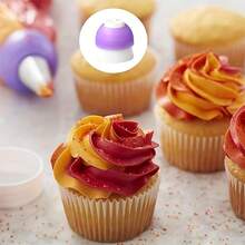 Cake Piping Set, Includes 2 Three-Color Converters And 110 Thickened Piping Bags, Suitable For Use With 1.2/1.5 Inch Bottom Diameter Piping Tips, DIY Cupcake Cream Decoration Baking Tools - View 8