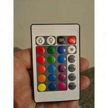 LUMINÁRIA ABAJUR DECORATIVA LED RGB COM CONTROLE REMOTO - Multicolorido - Visão 10