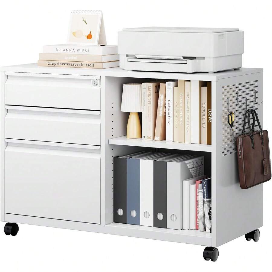 Filing Cabinets - White - View 1
