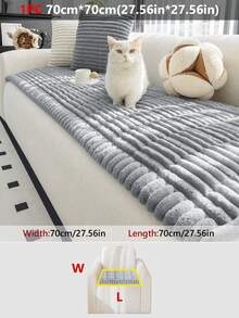 1 buah Sarung Sofa Flanel Minimalis Modern - Lembut & Nyaman, Tanpa Bantalan, Ramah Hewan Peliharaan, Dapat Dicuci dengan Mesin, Cocok untuk Sofa Seksi 1-4 Dudukan, Dekorasi Multifungsi untuk Ruang Tamu, Kamar Tidur, Kantor - MultiWarna - View 18
