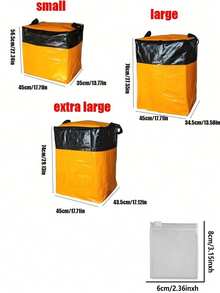 1 buah Tas Pindahan Ekstra Besar dengan Resleting, Cocok untuk Pindahan, Perjalanan, dan Penyimpanan, Desain Persegi Panjang Kapasitas Besar Menghemat Ruang, Dapat Menyimpan Pakaian, Perlengkapan Tidur, dan Barang-barang Rumah Tangga, Tahan Lama dan Mudah Dibawa - MultiWarna - View 6
