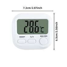 High Precision Electronic Thermometer, Ultra-Sensitive Temperature Sensor, Fahrenheit/Celsius Switchable, Measures -40℃~70℃, Suitable For Fish Tank, Indoor, Refrigerator, Greenhouse, AAA Battery Powered, Battery Not Included - View 7