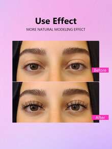 Asiteo 7 Pairs Clear Stem Faux Mink False Eyelashes Natural Look Criss-Cross Full Strip - Black - View 2