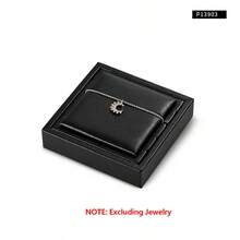 Oirlv Black High-End PU Leather Jewelry Display Props Ring, Earring, And Ear Stud Display Counter Jewelry Display Tray - Black - View 12