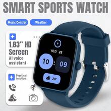 LIGE Smart Watch (Unisex): Pedometer, Waterproof Sports & Fitness Functions, Heart Rate/Blood Pressure/Sleep Monitoring, Alarm, Message Notification, Weather Display, Camera Control, Sedentary Reminder; Compatible With Android And IOS Systems. - View 14