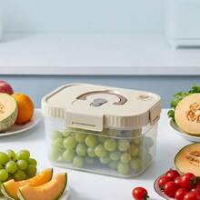 Multi-Functional Transparent Plastic Compartment Food Storage Box, Refrigerator Multi Grids Sealed Fresh-Keeping Box With Cover, Large Capacity Reusable Vegetables FruitsIngredient Container, Microwave Heatable, Kitchen Food Storage And Organization - Multicolor - View 6