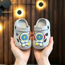 Children's Summer Cartoon Cute Indoor Home Slippers, Unisex Kids Clogs - Grey - View 15