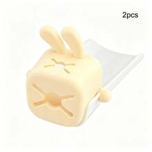 2pcs Convenient U-Shaped Faucet Extender, Basket-Style Design Easily Fits Sink Faucet, Rabbit-Shaped Splash-Proof Faucet Extender For Hand Washing - Multicolor - View 6