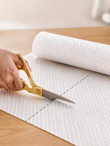 1 Roll, White Cabinet Mat, Durable, Suitable For Cabinets, Drawers, And Refrigerators, Easy To Clean, Waterproof, Oil Resistant, Moisture-Proof, Dustproof, Kitchen Countertop Padding, Furniture Cabinet Drawer Storage And Organization - View 4