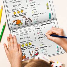 English Reading Comprehension Notebooks, Beginner Reading Practice With Short Stories, Multiple Choice Questions, Picture Matching, Sentence Understanding, Reading Fluency & Vocabulary Worksheets, English Edition - Reading Comprehension Practice - View 6